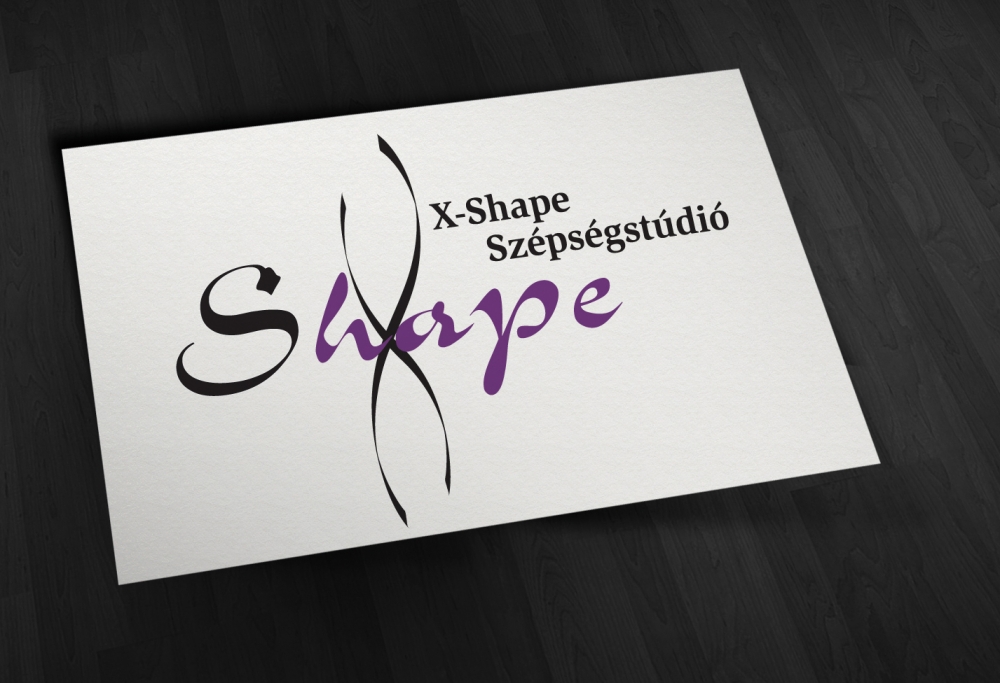 Az X-Shape Szépségstúdió céges arculatának készítése, Logó