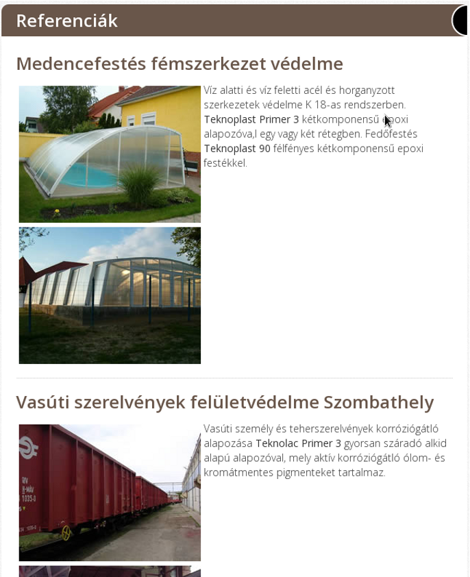Táblagép nézet