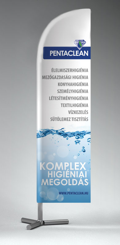 PentaClean arculatának készítése, Zászló