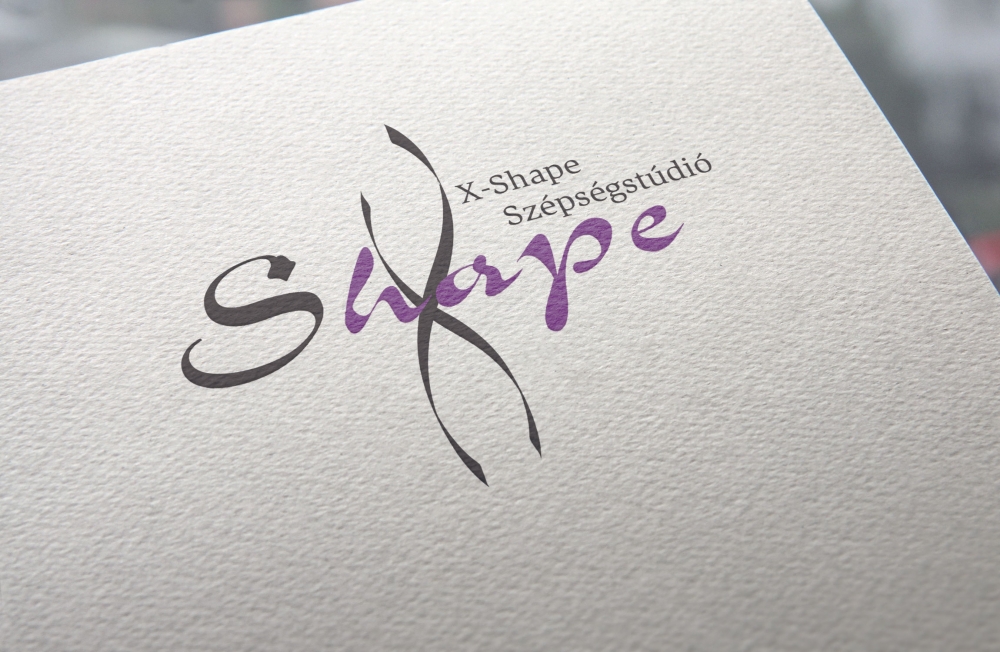 Az X-Shape Szépségstúdió céges arculatának készítése, Logó
