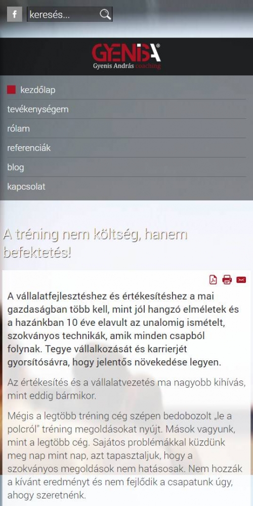 Gyenis András (http://gyenisandras.hu) - mobil nézet