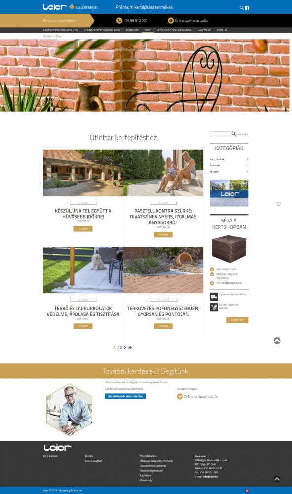LEIER - Kaiserstein (https://kaiserstein.leier.hu) - blog