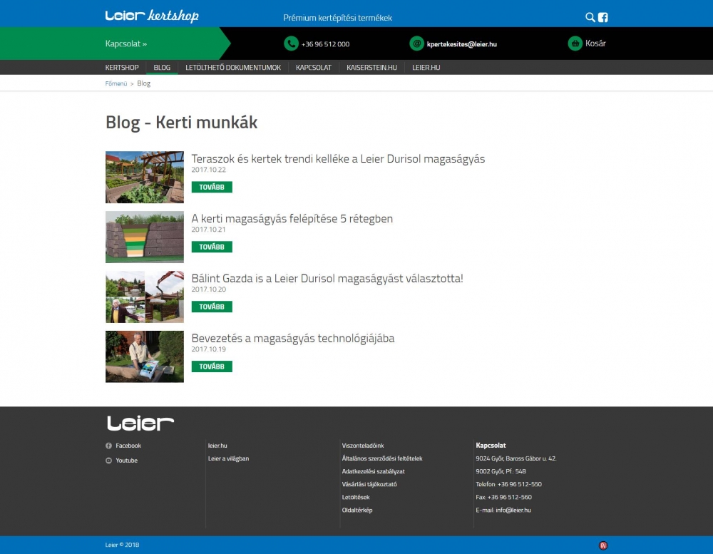 LEIER Kertshop (https://kertshop.leier.hu) - blog