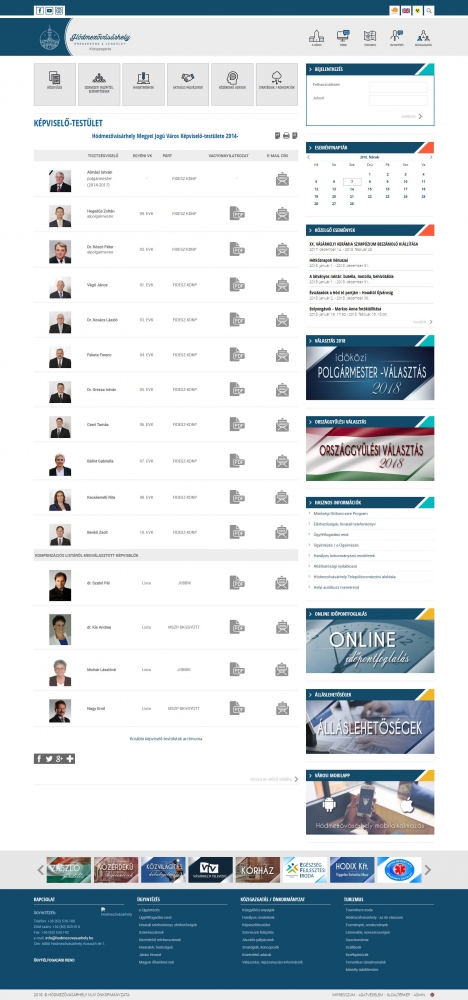 Hódmezővásárhely város honlapja (https://www.hodmezovasarhely.hu) - közigazgatási aloldal