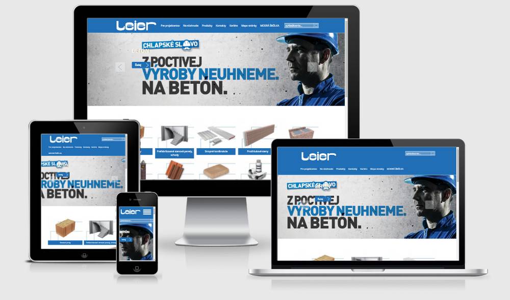 LEIER (szlovákia) (http://www.leier.sk) - reszponzív nézetek