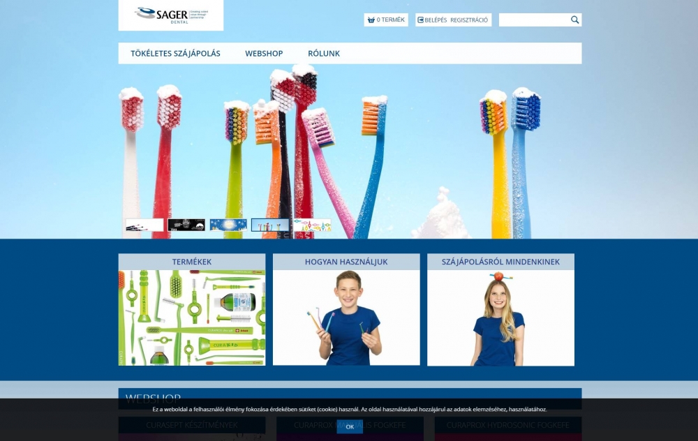 Sager Dental (Sager Pharma) (https://www.sagerdental.hu) - monitor nézet