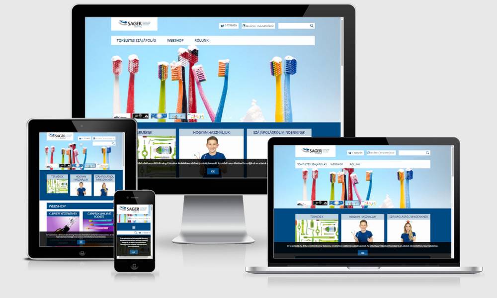 Sager Dental (Sager Pharma) (https://www.sagerdental.hu) - reszponzív nézetek
