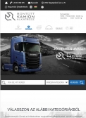 Bontott SCANIA (TIMX Kft.) (http://bontottscania.hu) - tablet nézet (álló)