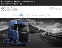 Bontott SCANIA (TIMX Kft.) (http://bontottscania.hu) - tablet nézet (fekvő)