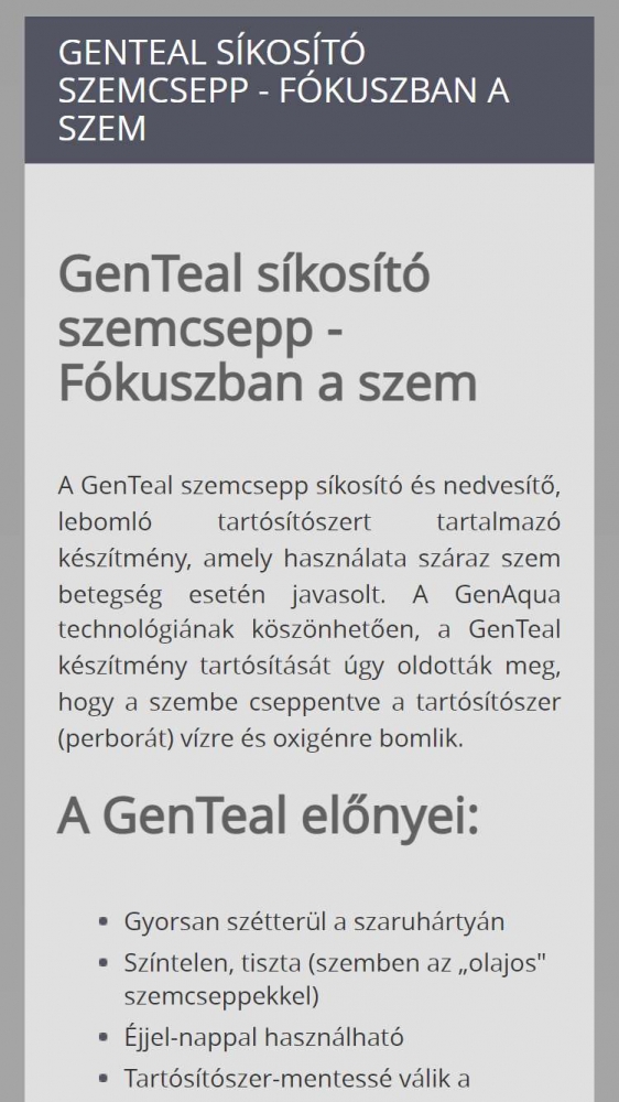 Fókuszban a szem (https://fokuszbanaszem.hu/) - Mobil nézet