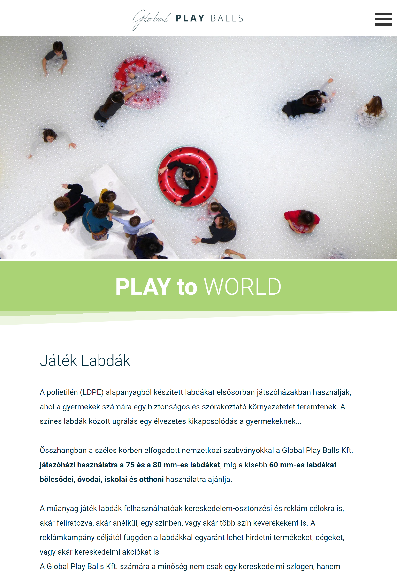 Global Play Balls Kft. (http://www.gpballs.com/) - Tablet