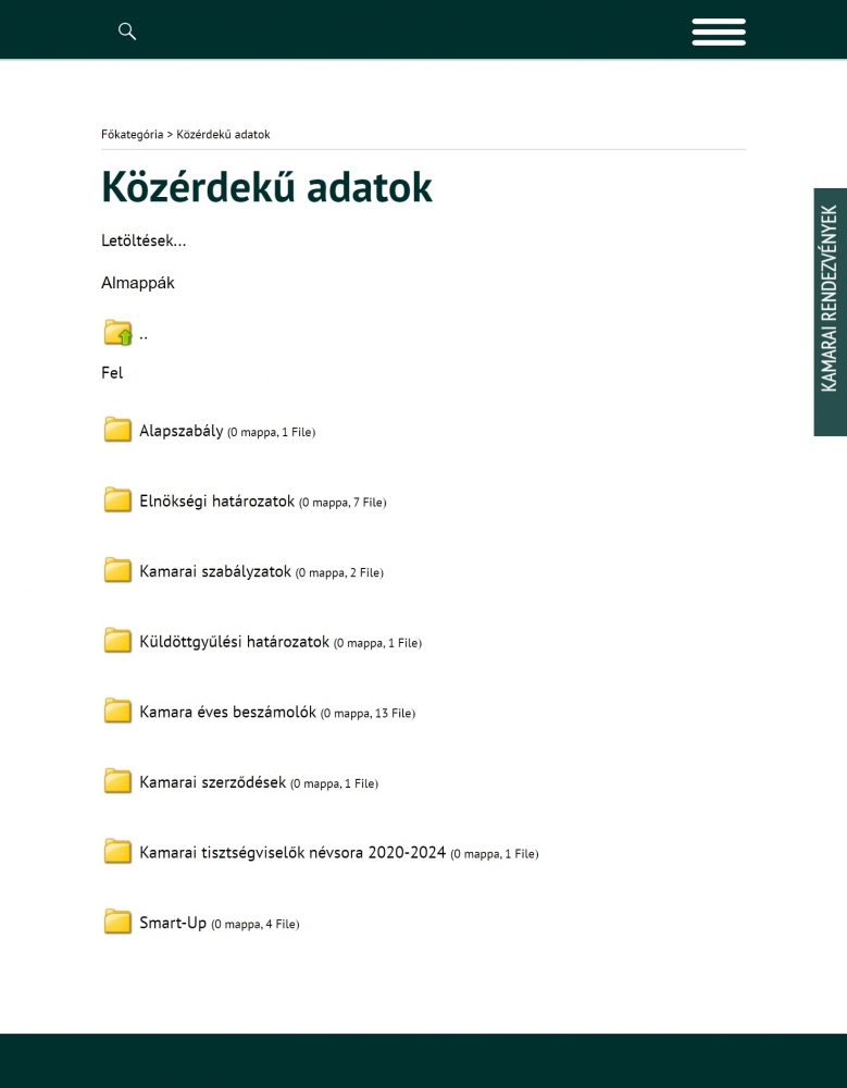GYMSMKIK (https://www.gymsmkik.hu) - Tablet nézet