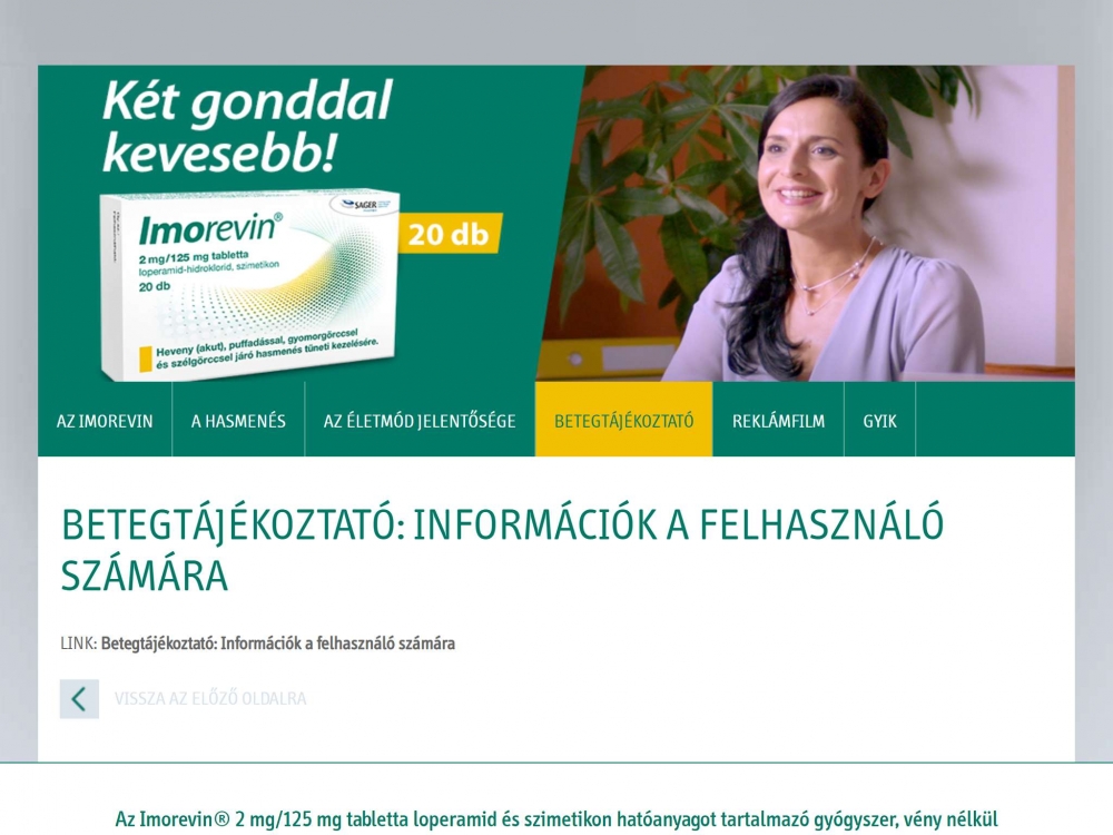 Imorevin  (https://imorevin.hu/) - Tablet fekvő nézet