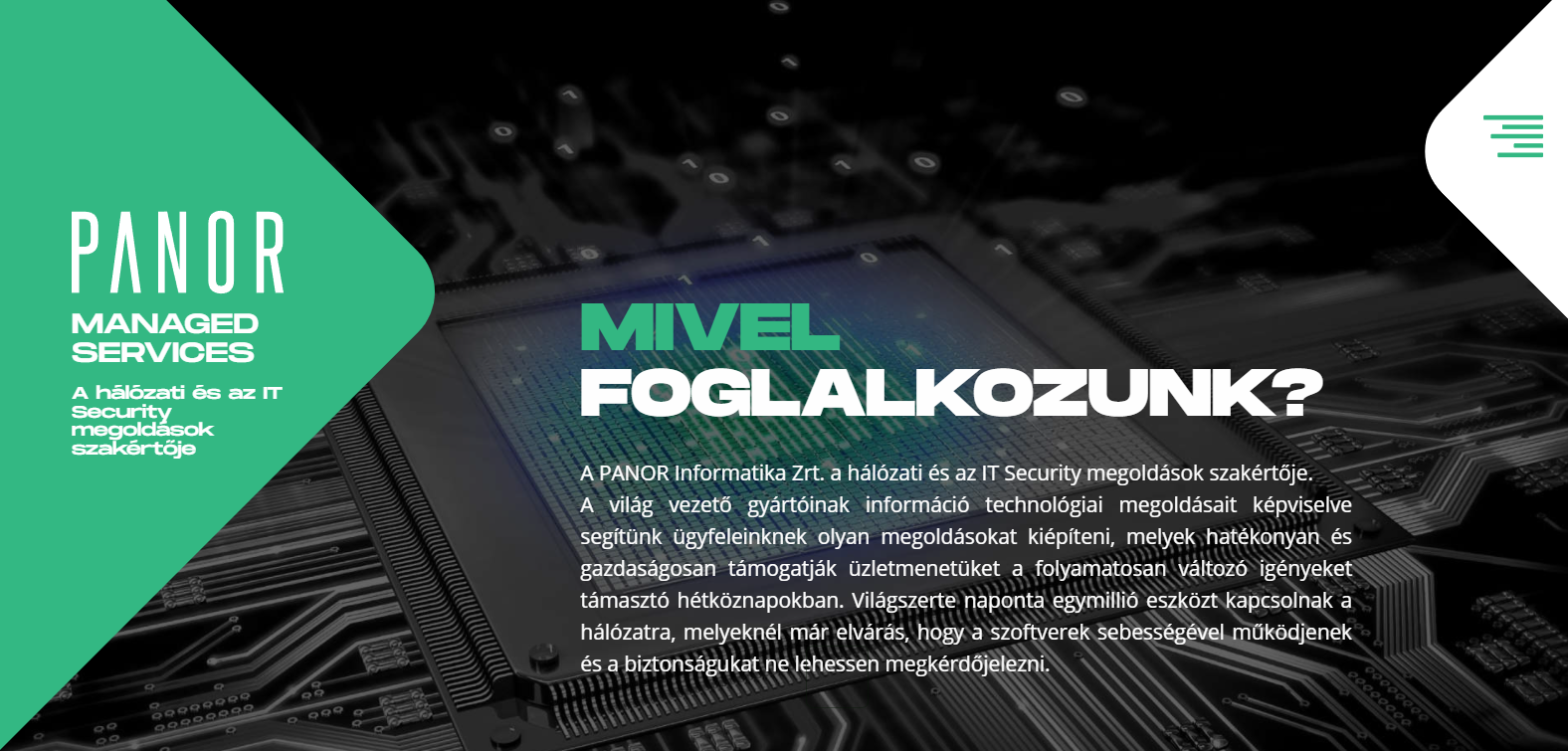 Panor Informatika Zrt. (https://www.panor.hu) - Kezdőlap