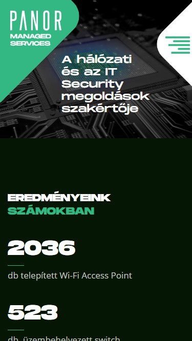 Panor Informatika Zrt. (https://www.panor.hu) - Mobil nézet