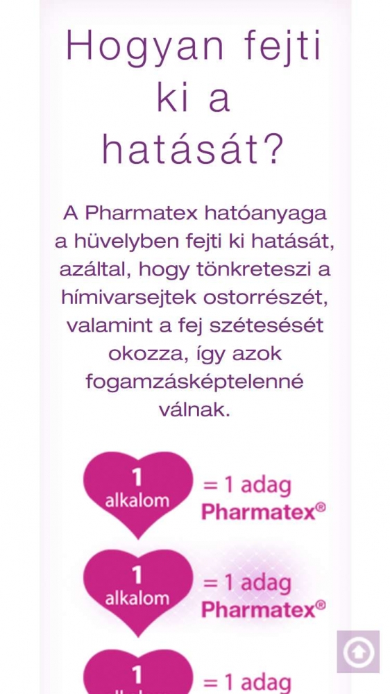 Pharmatex weboldal (https://pharmatex.hu/) -  Mobil nézet