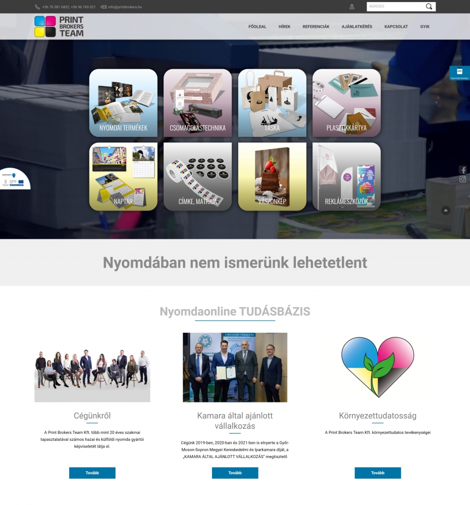 Print Brokers Team Kft. (https://www.printbrokersteam.hu/home) - Kezdőlap