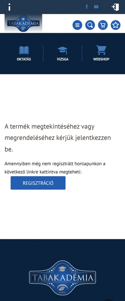 Tabakakadémia (https//:www.tabakakademia.hu) Mobil nézet