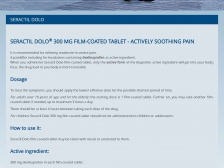 Seractil Dolo (https://sagerpharma.hu/en_GB/seractil-dolo) - Tablet  fekvő nézet
