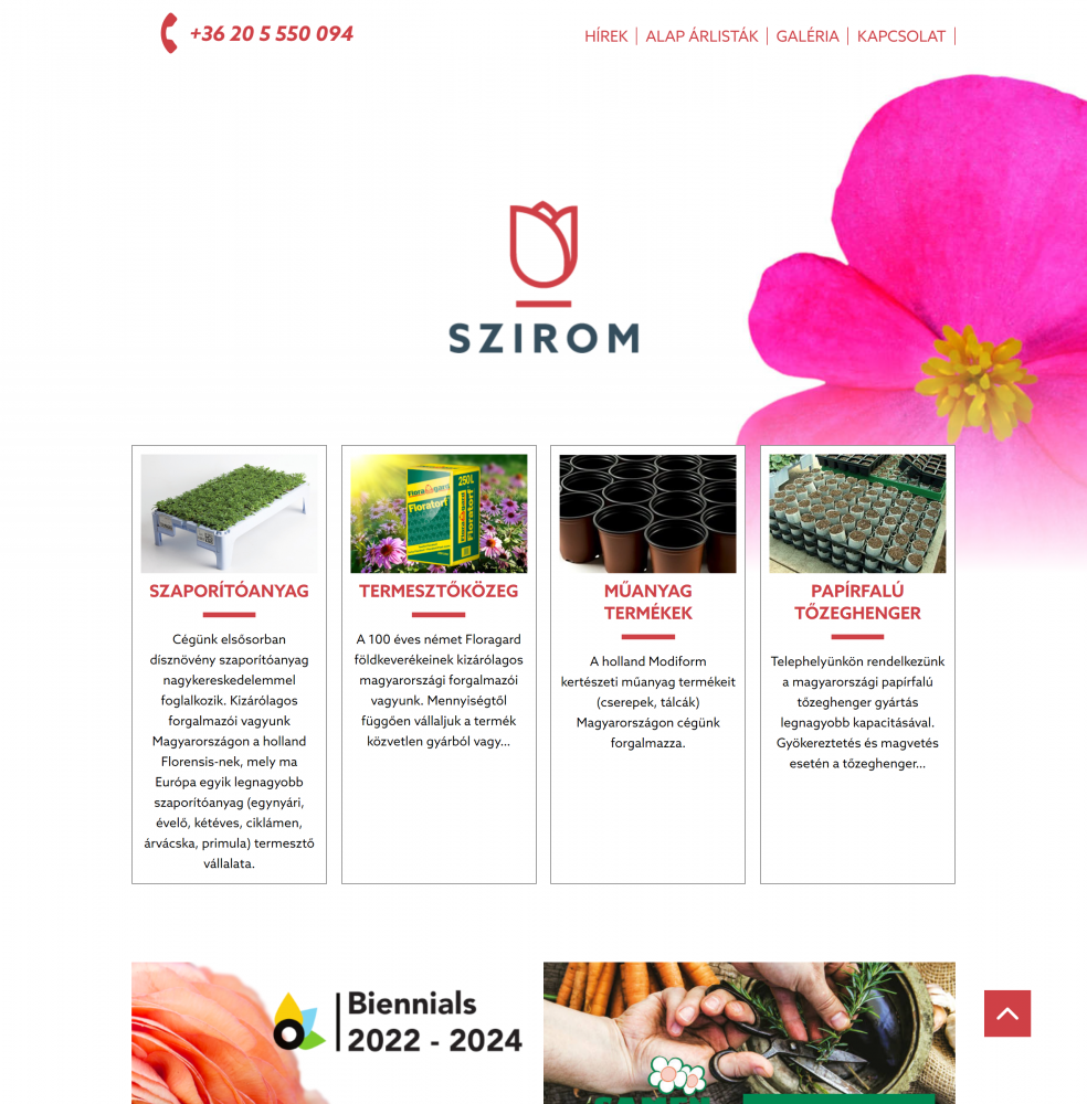 Szirom Kft. (https://sziromkft.hu/kezdolap) - Kezdőlap