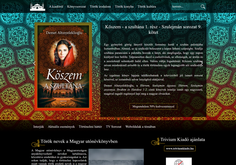 Trivium Kiadó - Szulejmán (http://www.szulejman.hu/kezdolap) - Kezdőlap