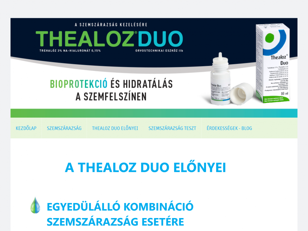 Sager Pharma - Thealoz Duo (https://thealozduo.hu/kezdolap) Tablet fekvő nézet