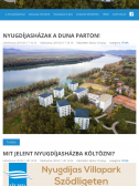 Kék Duna Otthon (https://kekdunanyugdijashazak.hu/kezdolap) - Tablet álló nézet