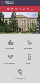 Soproni Egyetem weboldalának részlete mobil nézetben