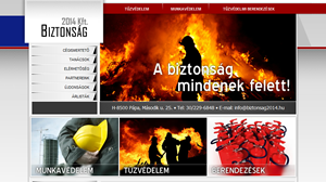 Biztonság 2014 Kft. weblap készítés Infoartnet Kft.