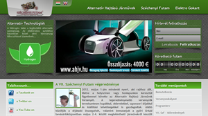 Széchenyi Futam weboldal készítés Infoartnet Kft.